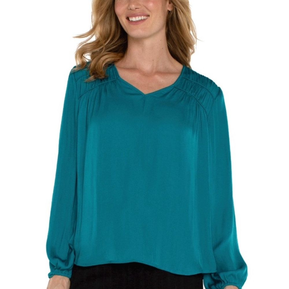 Liverpool V-Neck Blouse - Picture 3 of 9